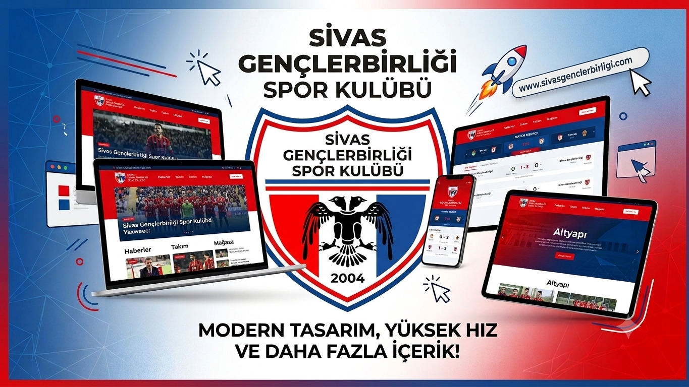 Sivas Gençlerbirliği Spor Kulübü’nün Yeni Resmî İnternet Sitesi Yayında